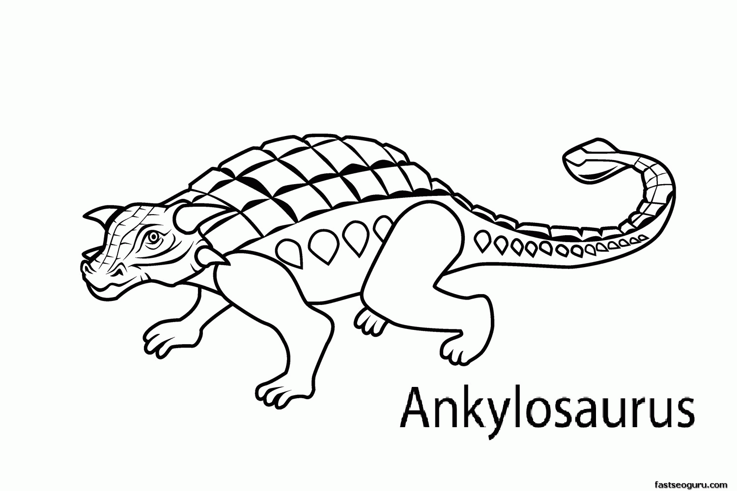 Dinosaur Coloring Pages With Names