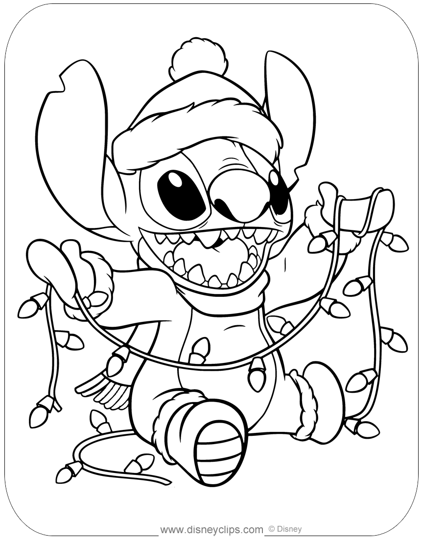 Disney Christmas Coloring Pages 8 Disneyclips