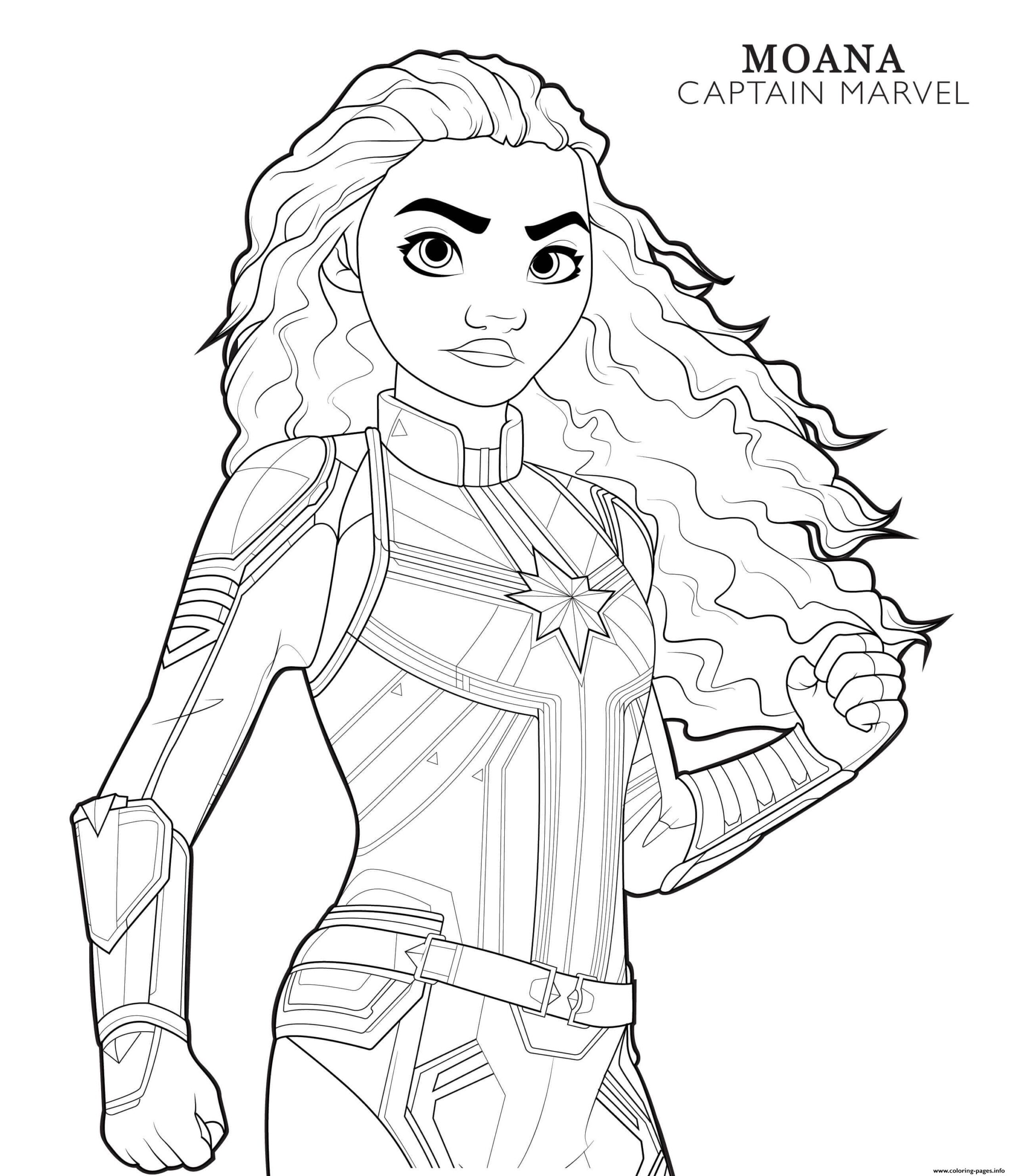 Captain Marvel Coloring Pages