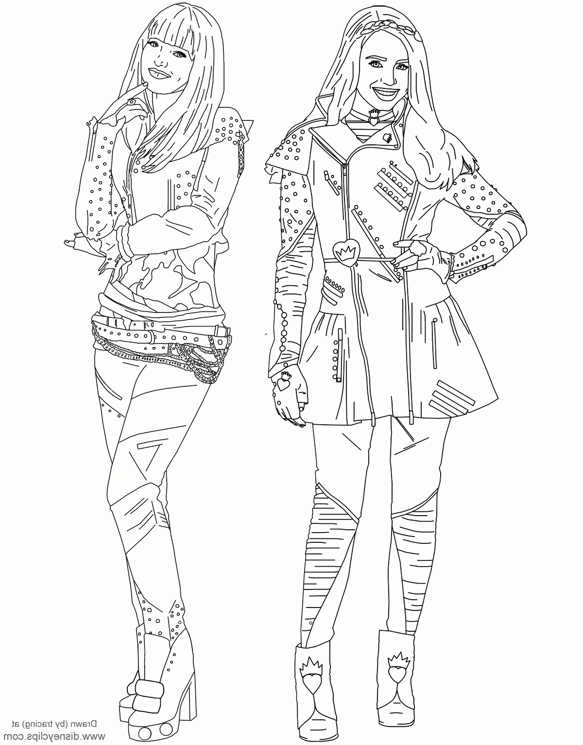 Disney Descendants Coloring Pages