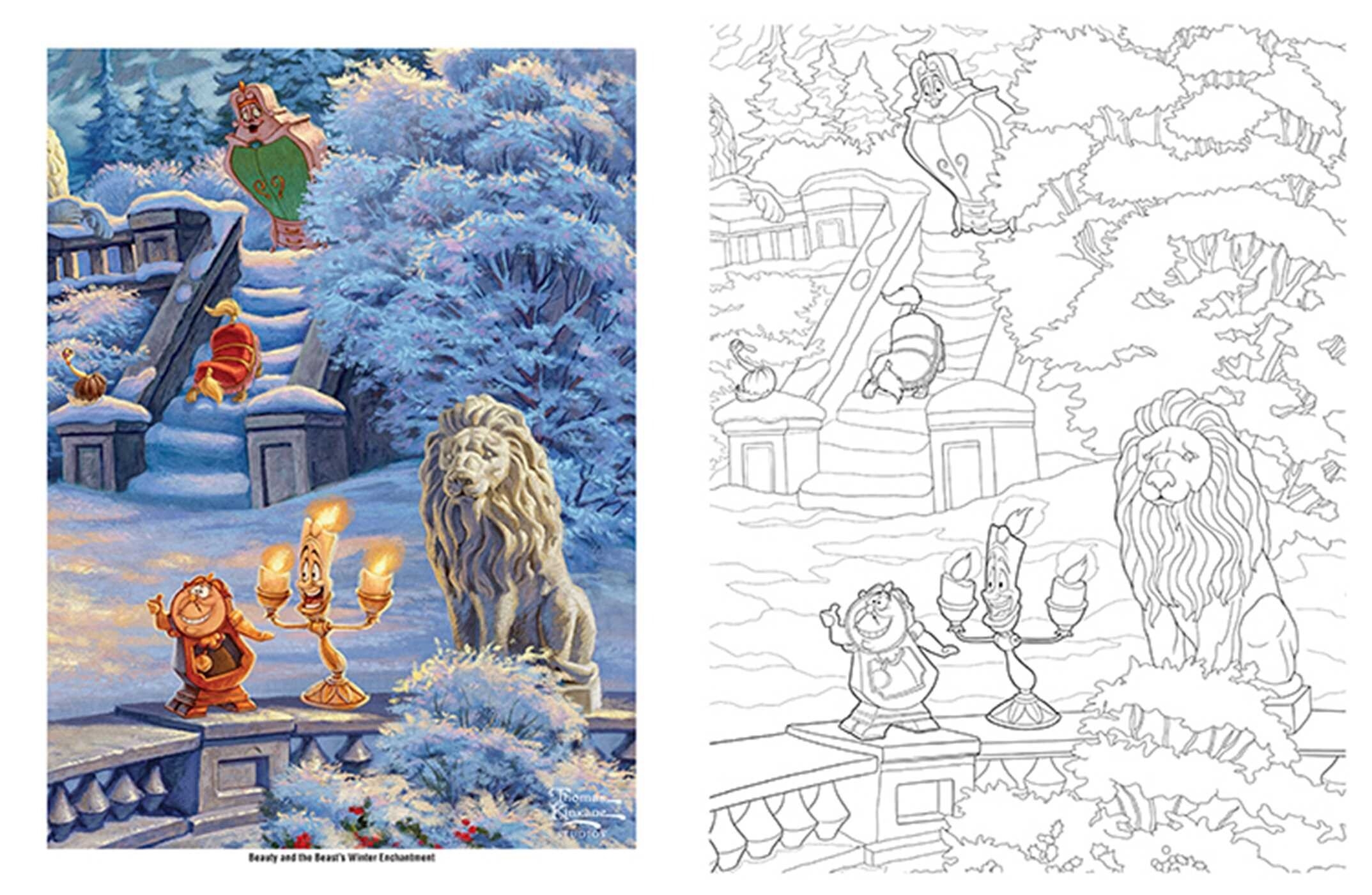 Disney Dreams Collection Thomas Kinkade Studios Disney Princess Coloring Book Book By Thomas