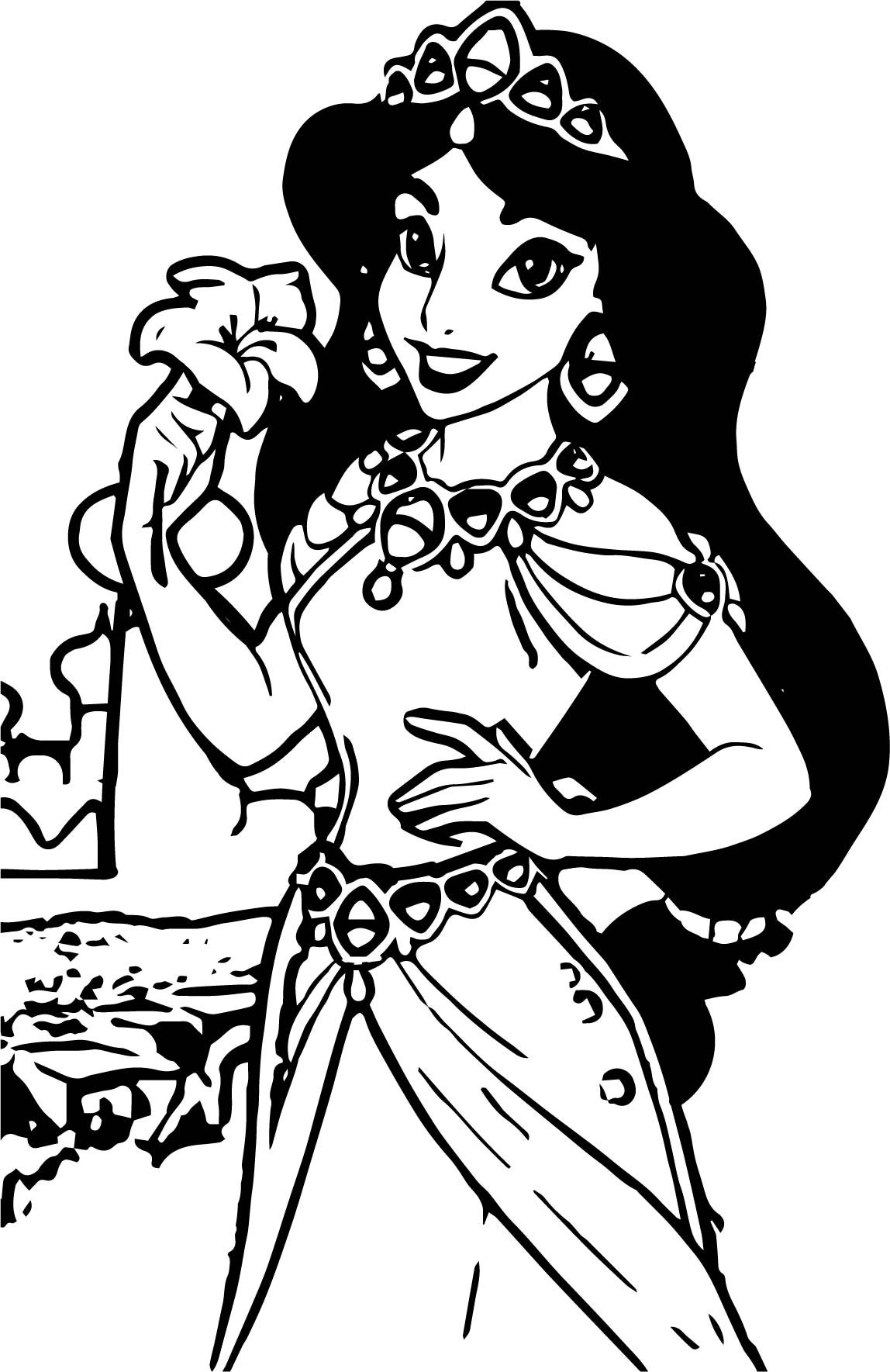 Disney Jasmine Coloring Pages At GetDrawings Free Download