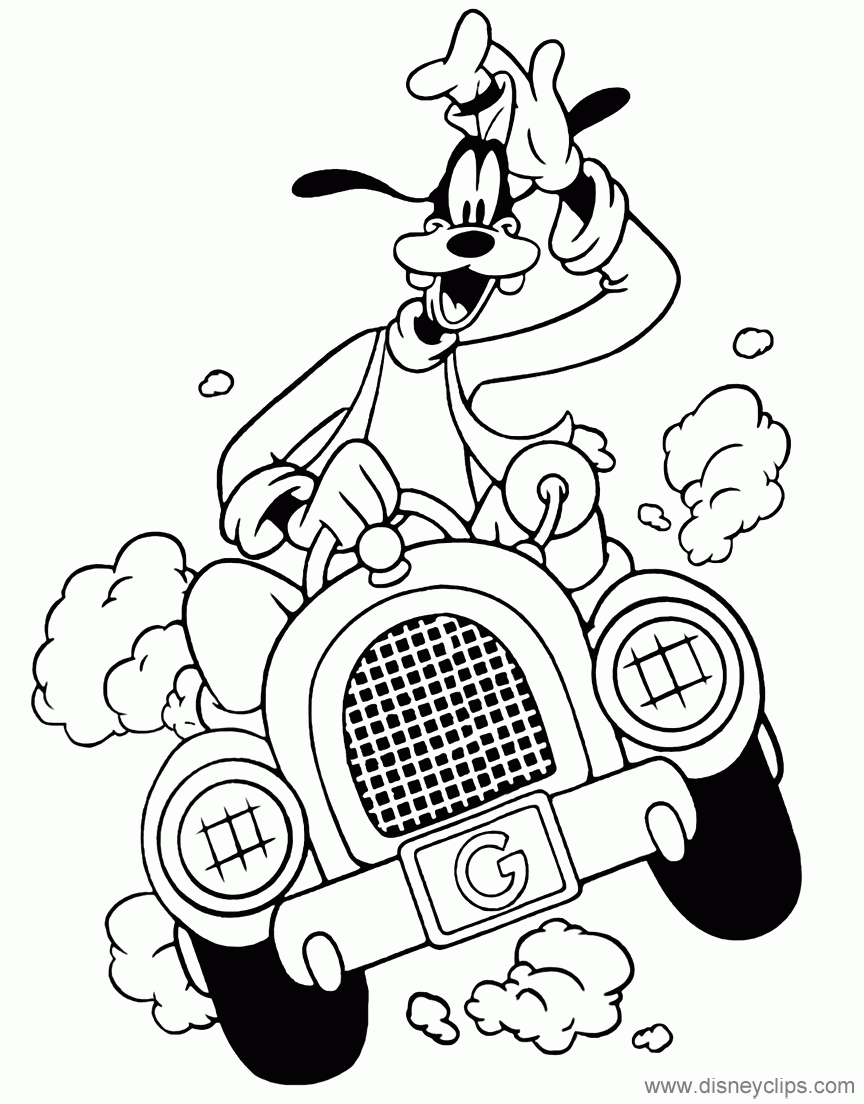 Disney S Goofy Coloring Pages 4 Disneyclips