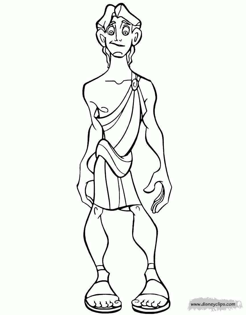 Disney S Hercules Coloring Pages Disneyclips