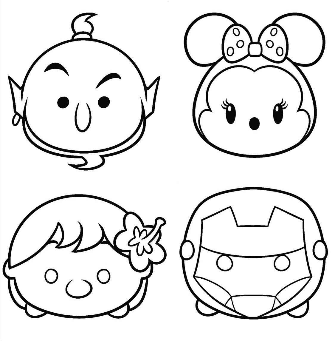 Disney Tsum Tsum Coloring Pages Coloring Pages