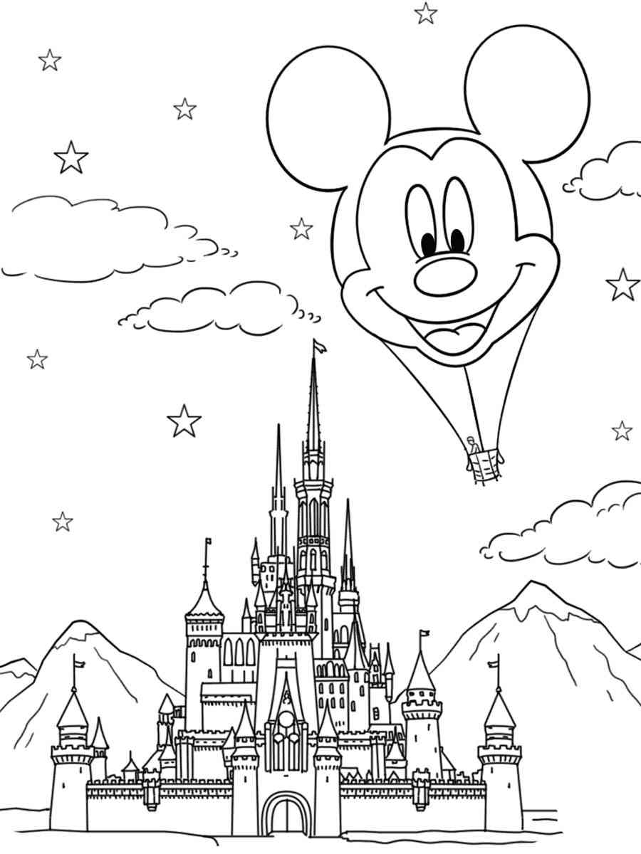 Disneyland Coloring Page Free Printable