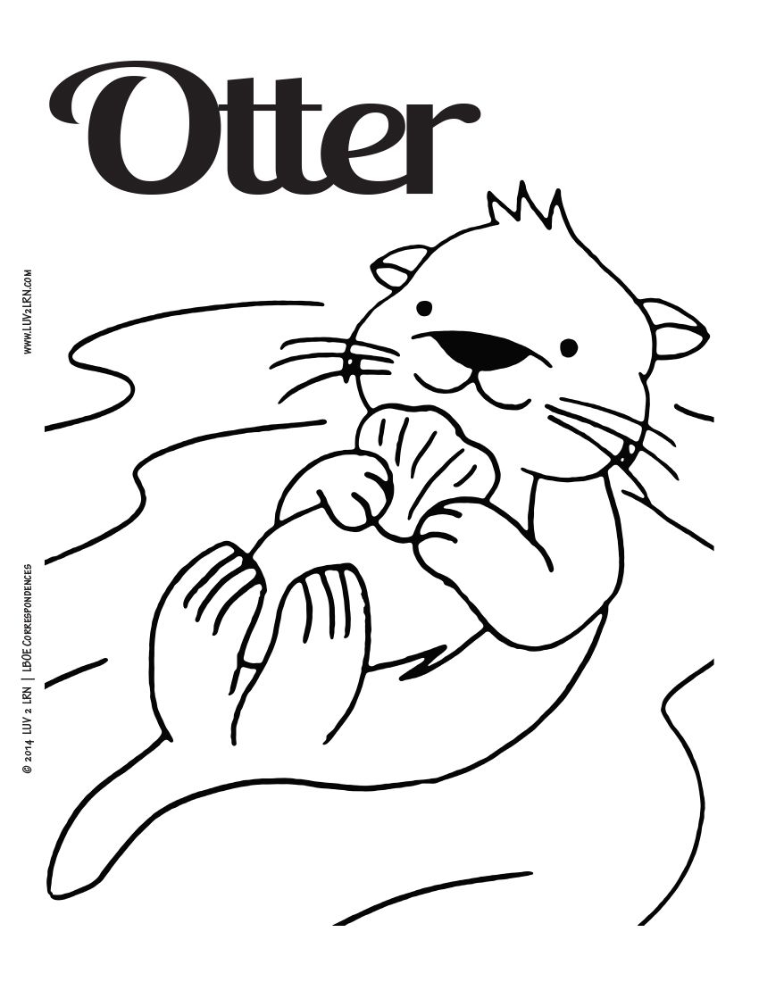 Do Unto Otters Page Coloring Pages
