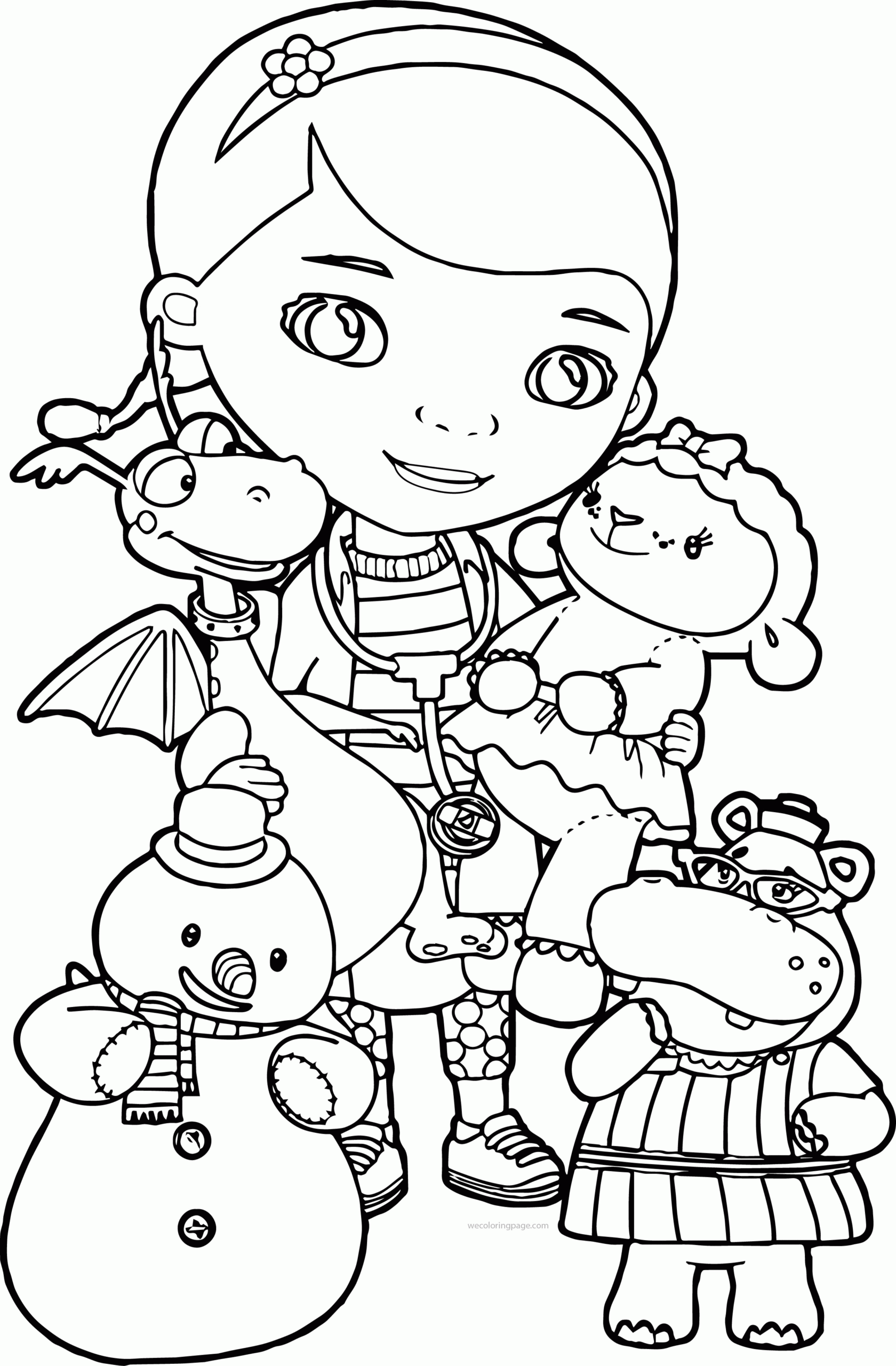 Doc Mcstuffins Coloring Page Coloring Home