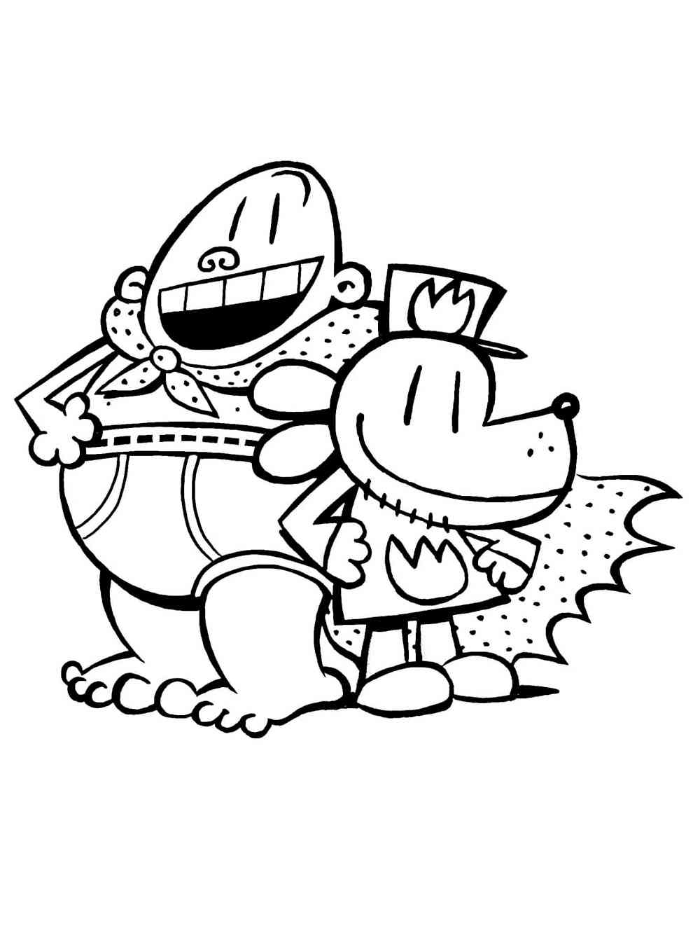 Dog Man 1 Coloring Page