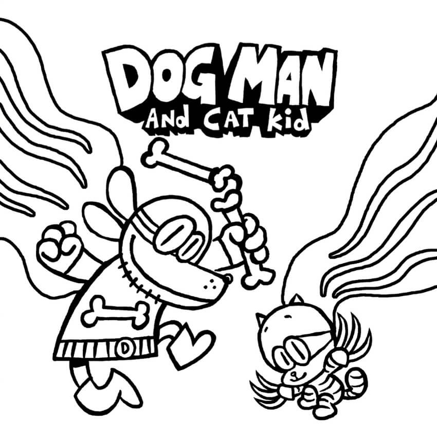Dog Man Coloring Page Free Printable Coloring Pages For Kids