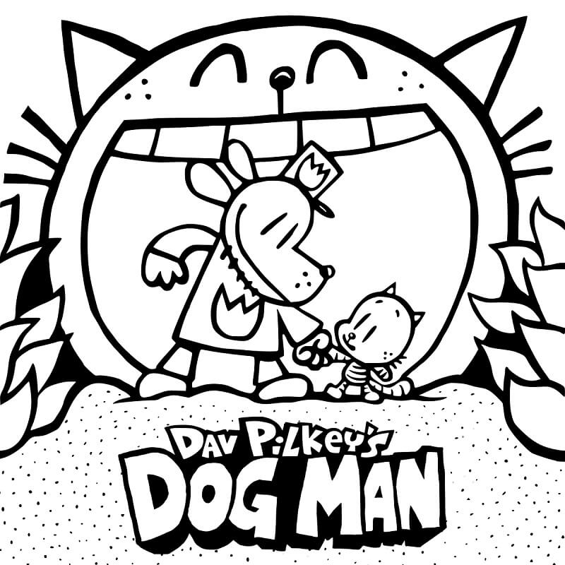 Dog Man Coloring Page Free Printable Coloring Pages For Kids