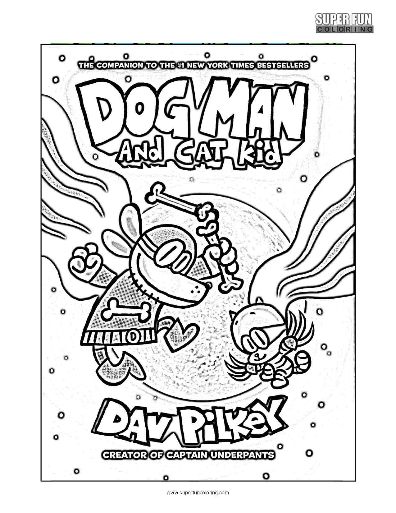 Dog Man Coloring Pages