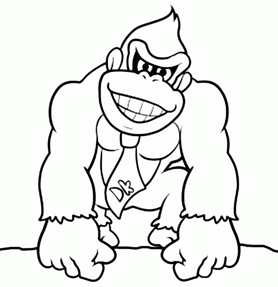 Donkey Kong Coloring Pages Best Coloring Pages For Kids