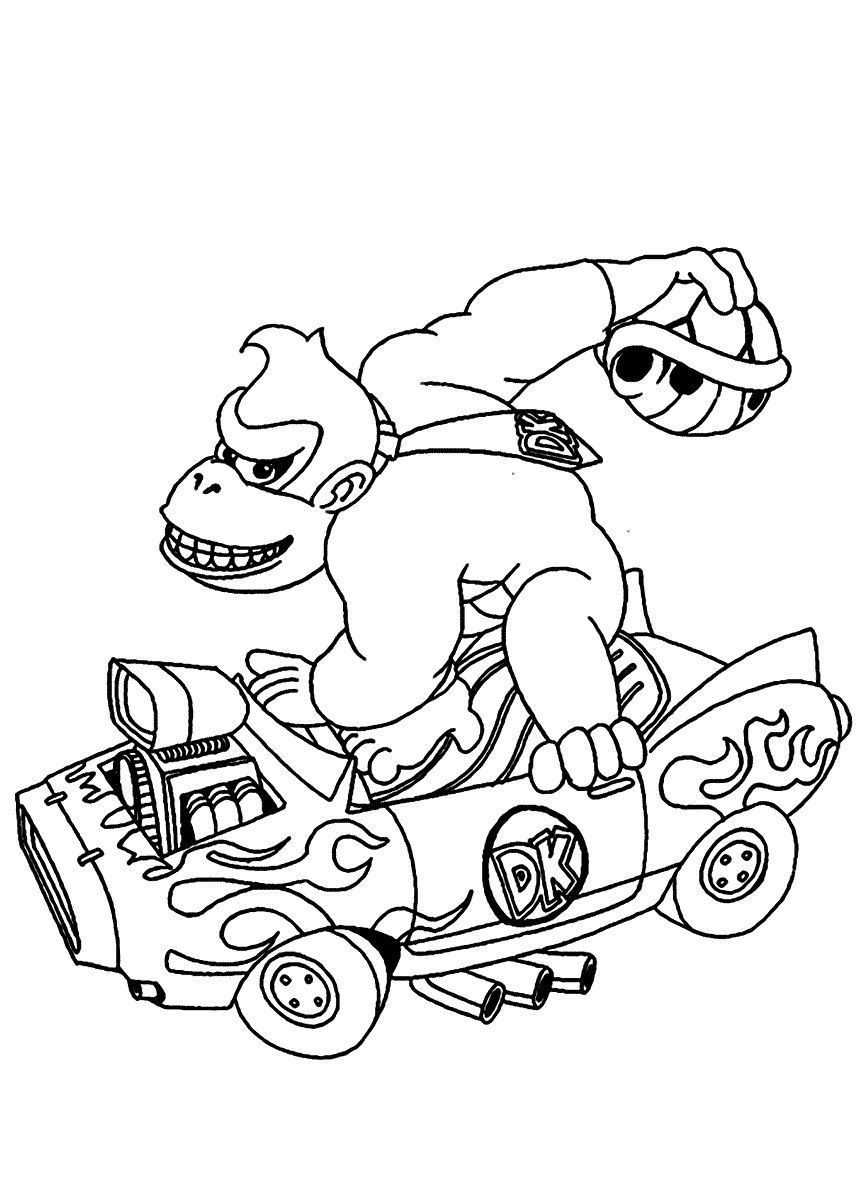 Donkey Kong Coloring Pages Best Coloring Pages For Kids