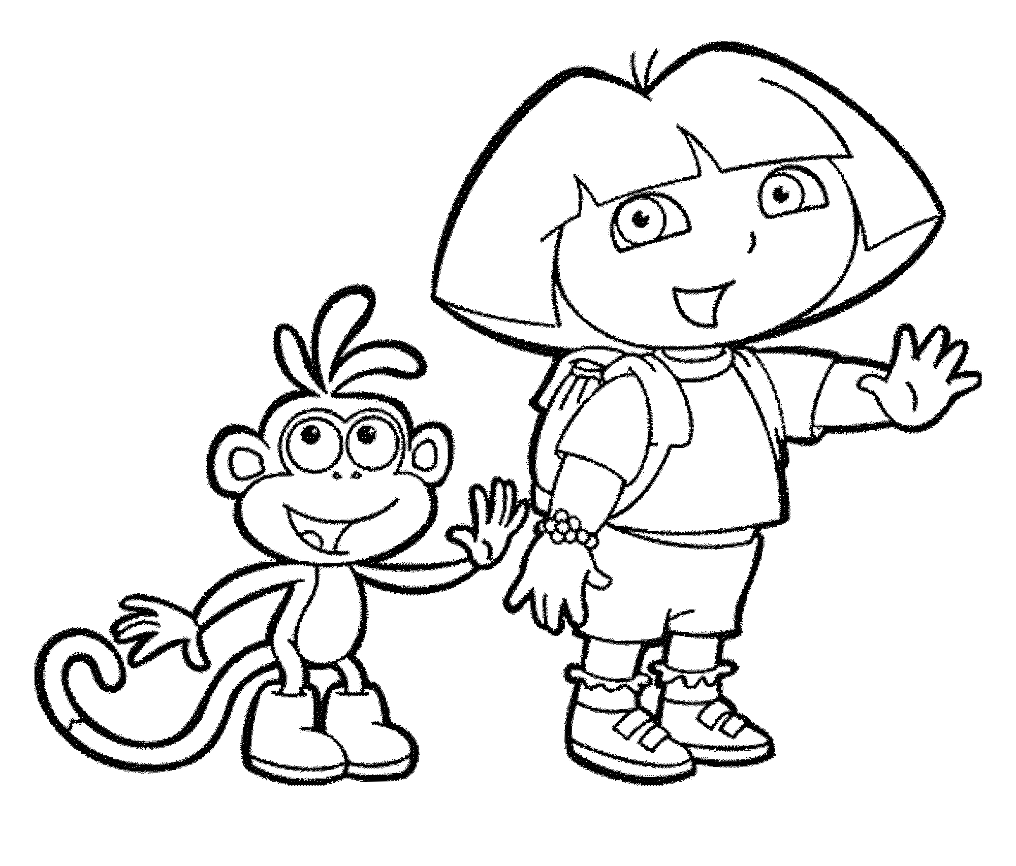Dora The Explorer Coloring Pages