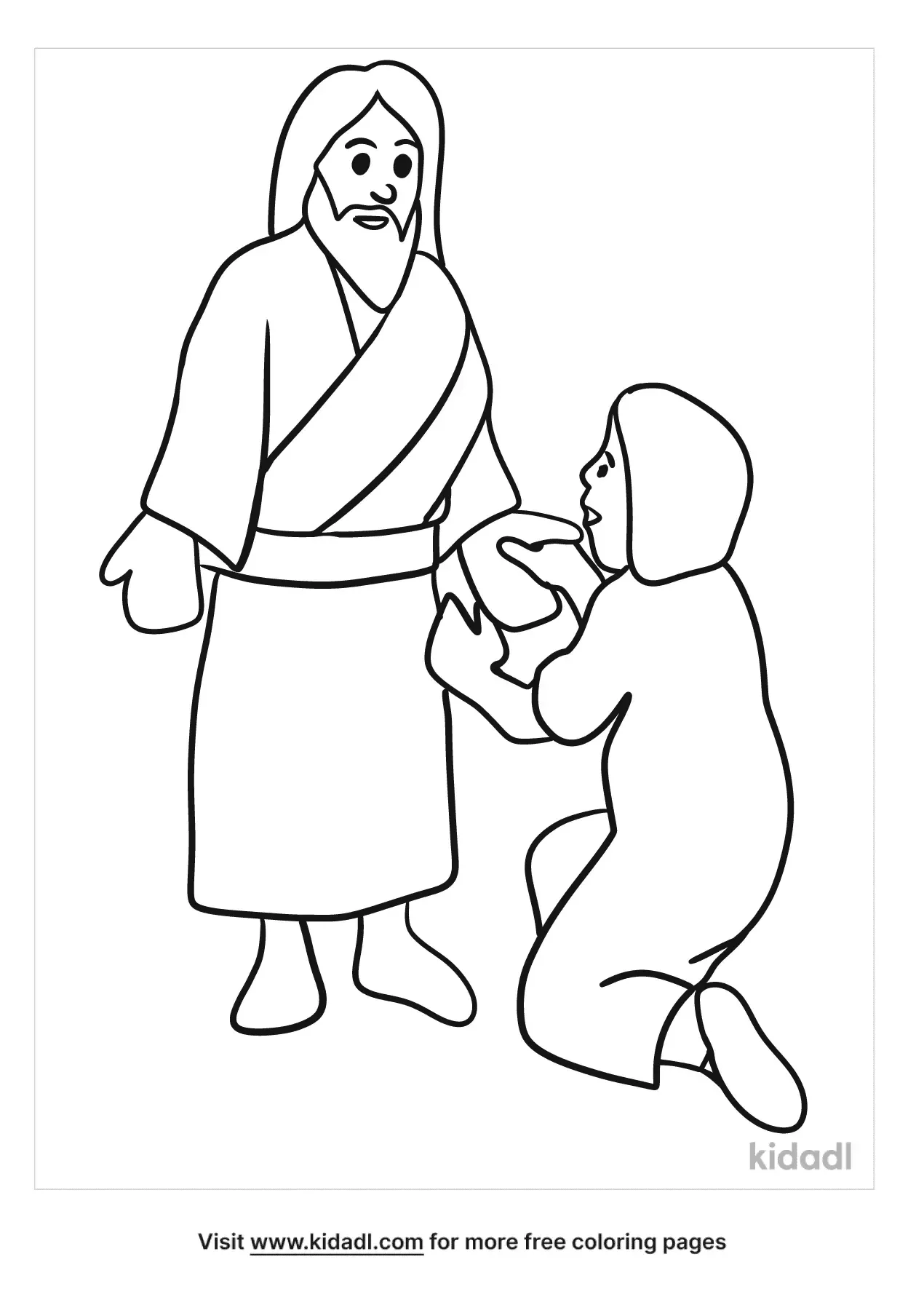 Doubting Thomas Coloring Pages