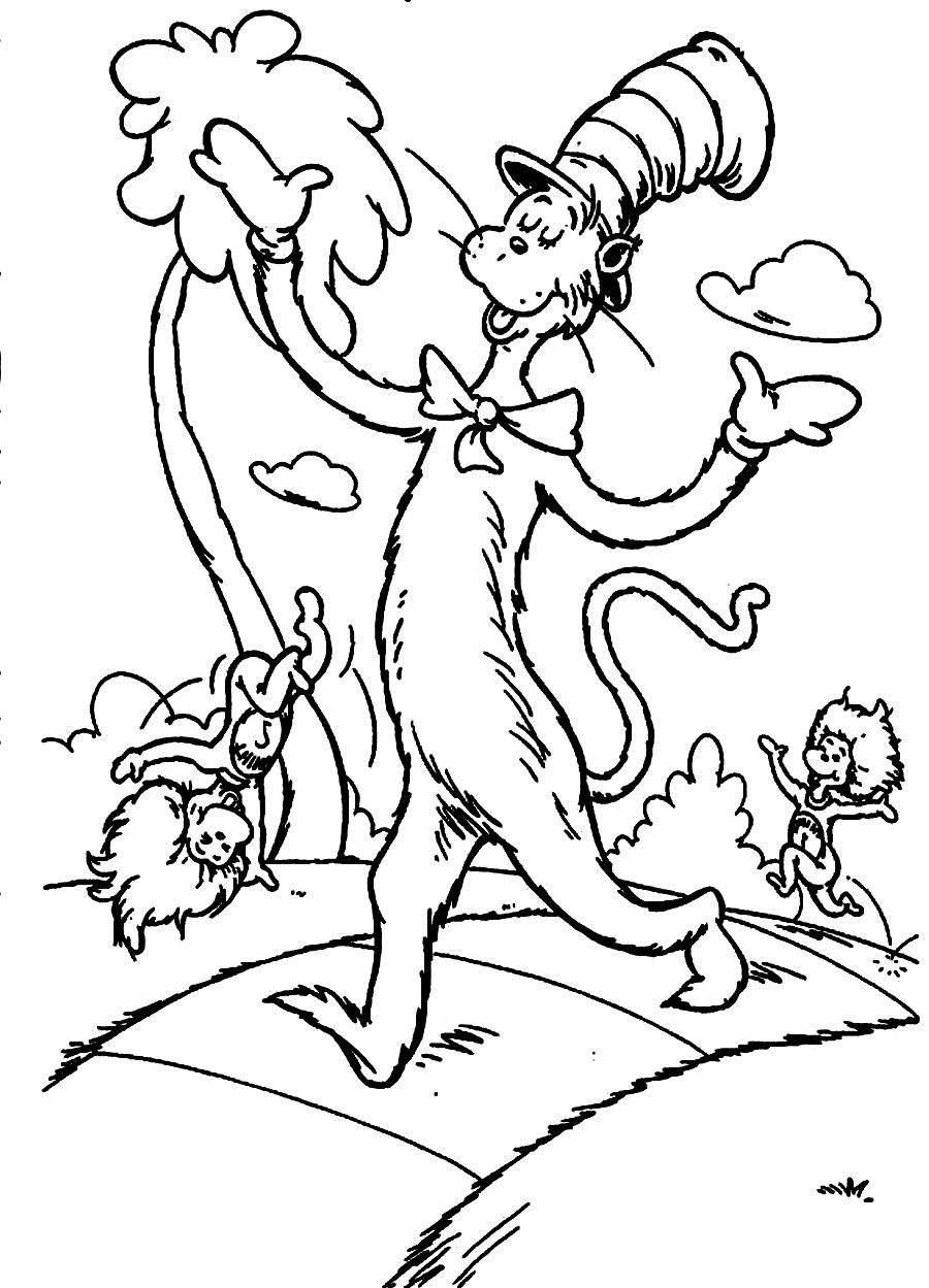 Dr Seuss Coloring Pages Free Printable