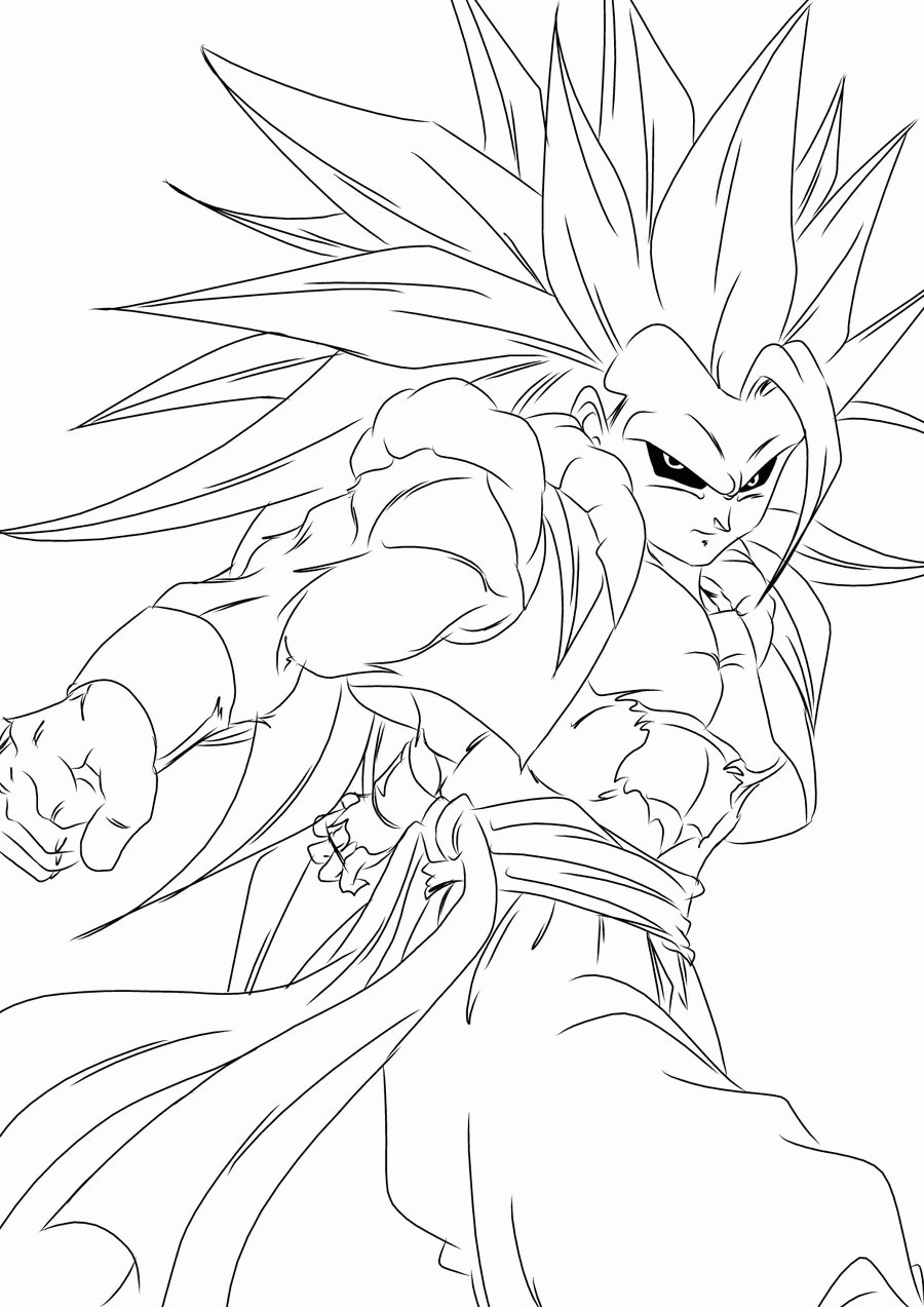 Dragon Ball Z Coloring Pages Goku Super Saiyan 5 Coloring Home