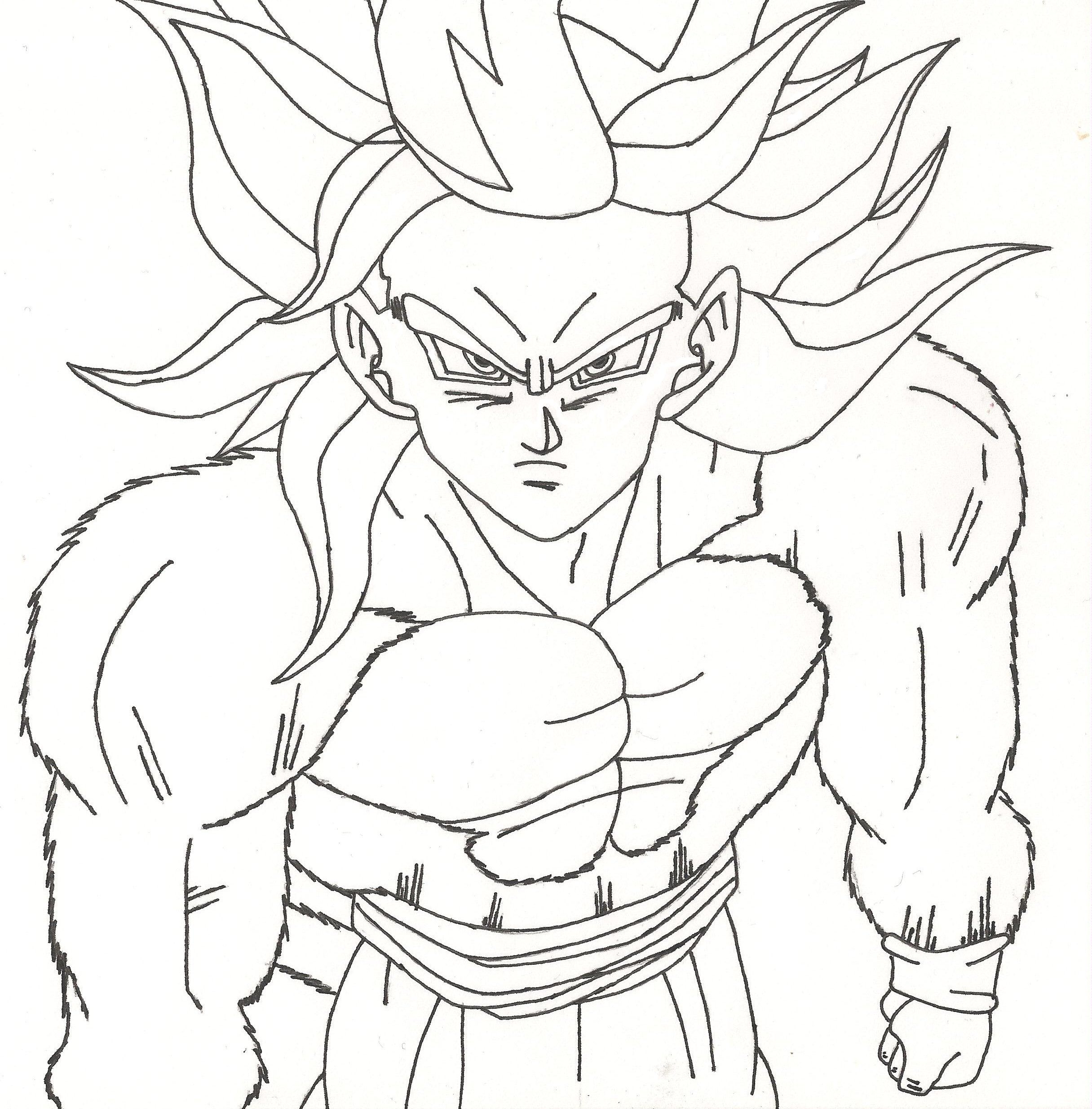 Goku Super Saiyan Coloring Pages