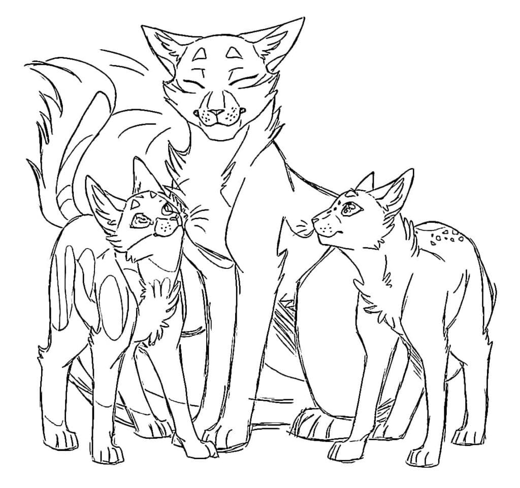 Drawing Of Warriors Cats Coloring Page Download Print Or Color Online For Free