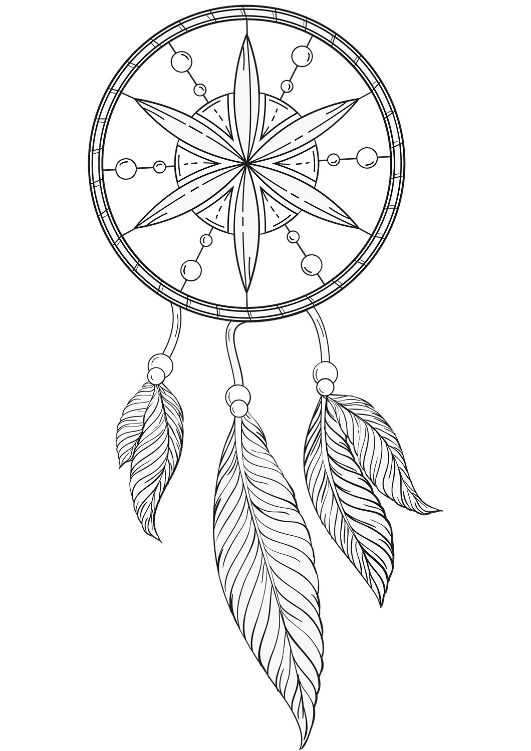 Dream Catcher Coloring Pages Best Coloring Pages For Kids
