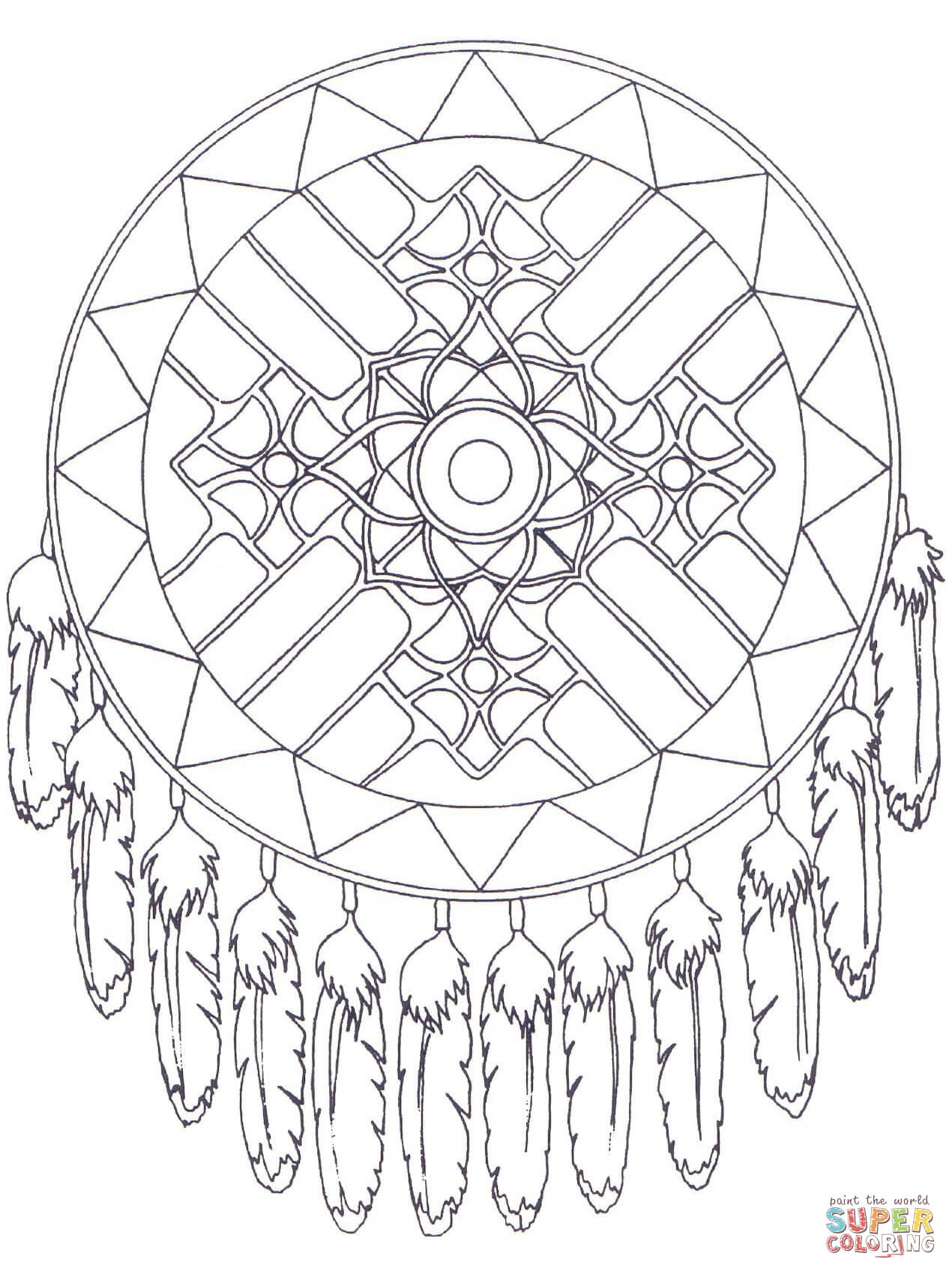 Dream Catcher Coloring Pages To Download And Print For Free