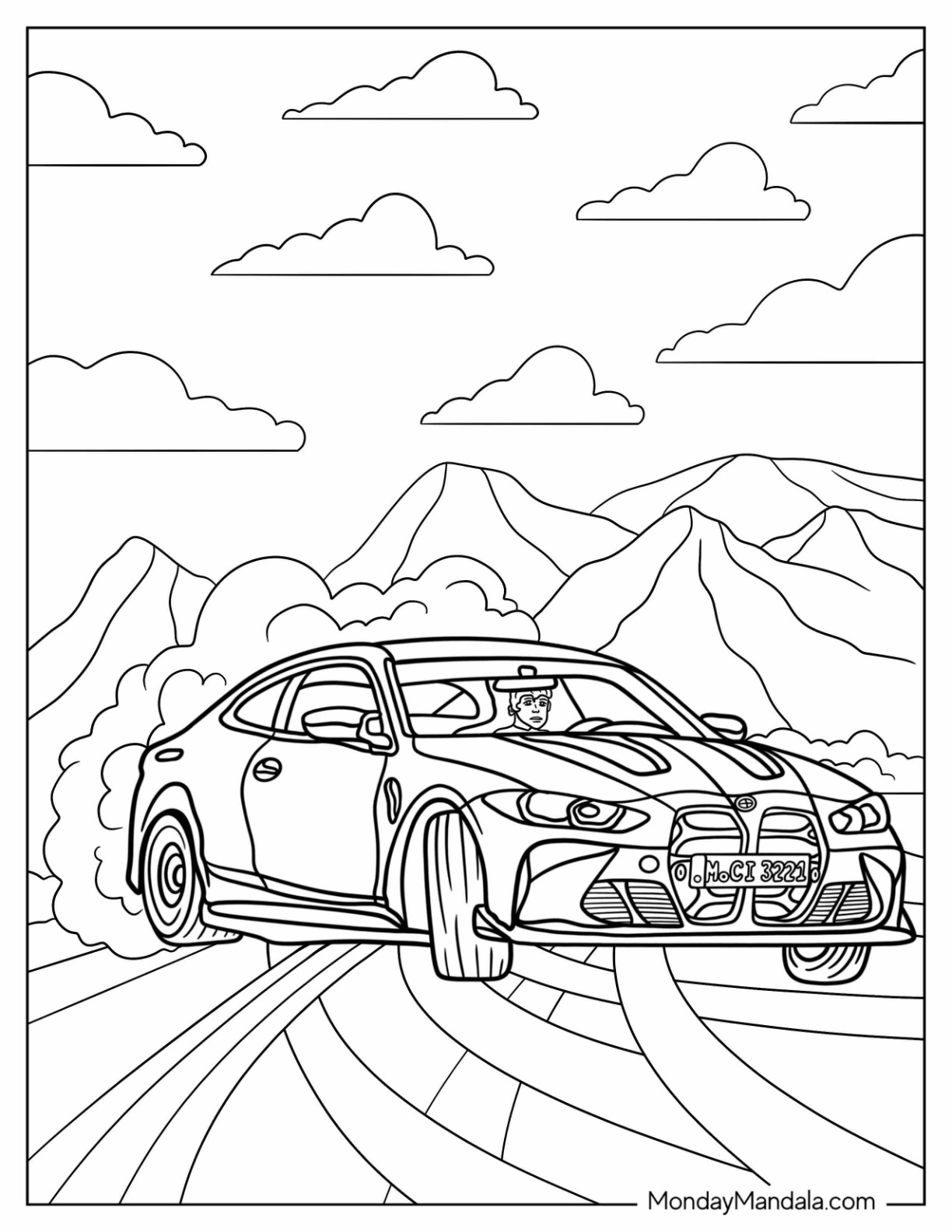 Free Printable Coloring Pages Drift