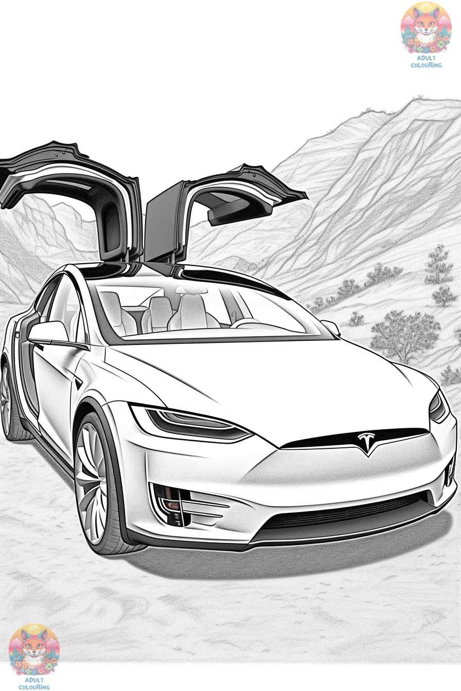 Tesla Coloring Page
