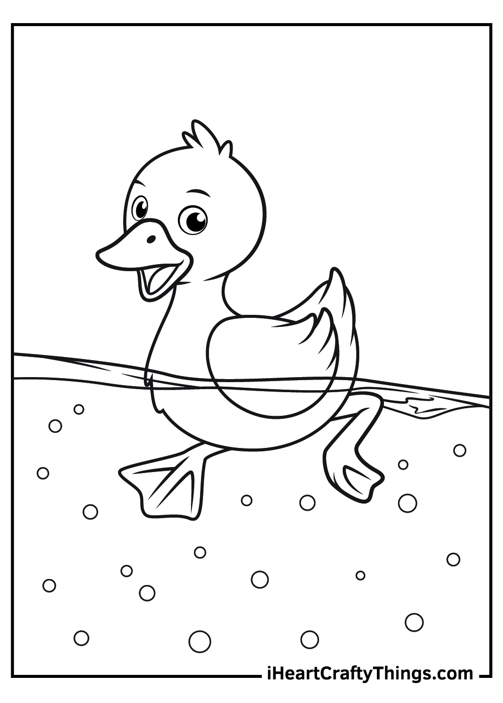 Coloring Page Duck Printable