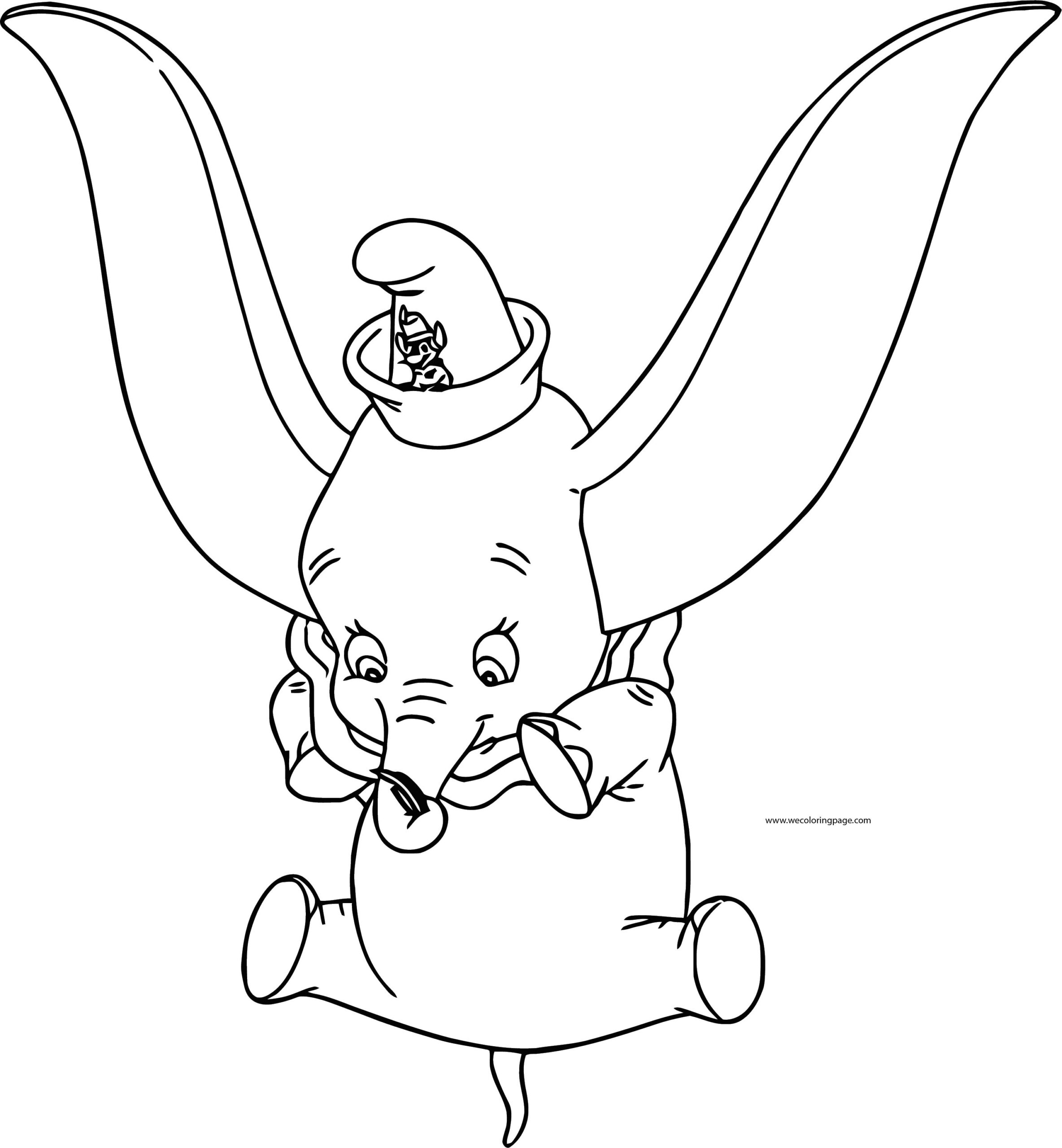 Dumbo Fall Coloring Page Wecoloringpage
