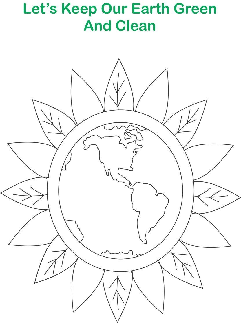 Earth Day Flower Coloring Pages For Kids Today Printable