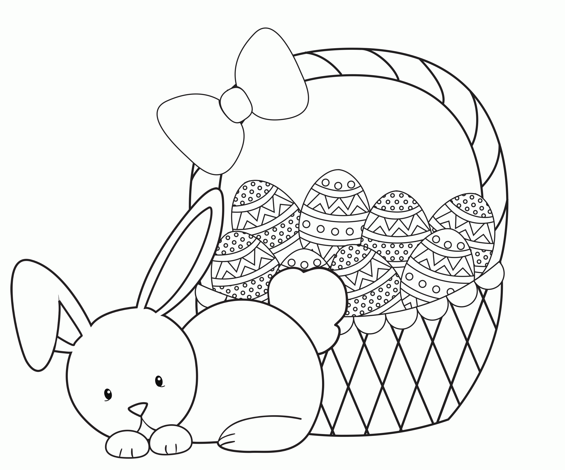 Easter Basket Coloring Pages Best Coloring Pages For Kids