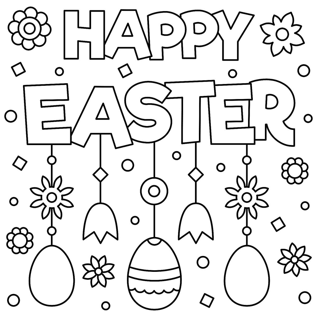 Easter Coloring Pages Dhxoler