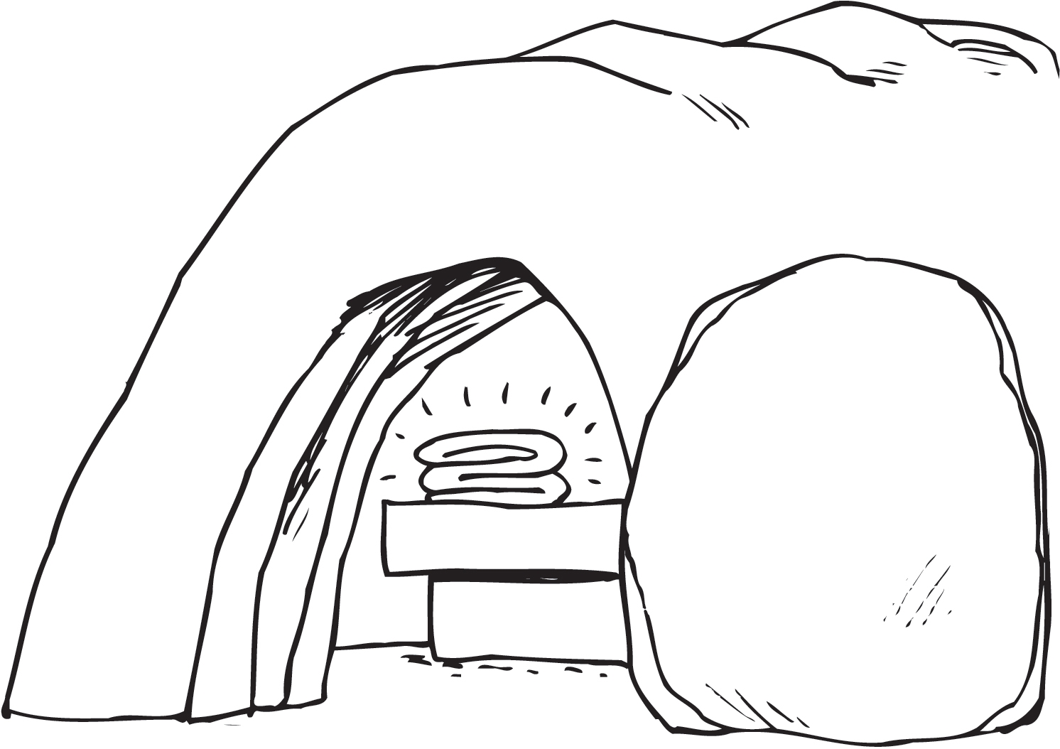 Easter Day Empty Tomb Jesus Resurrection Pictures Coloring Pages Cool Christian Wallpapers