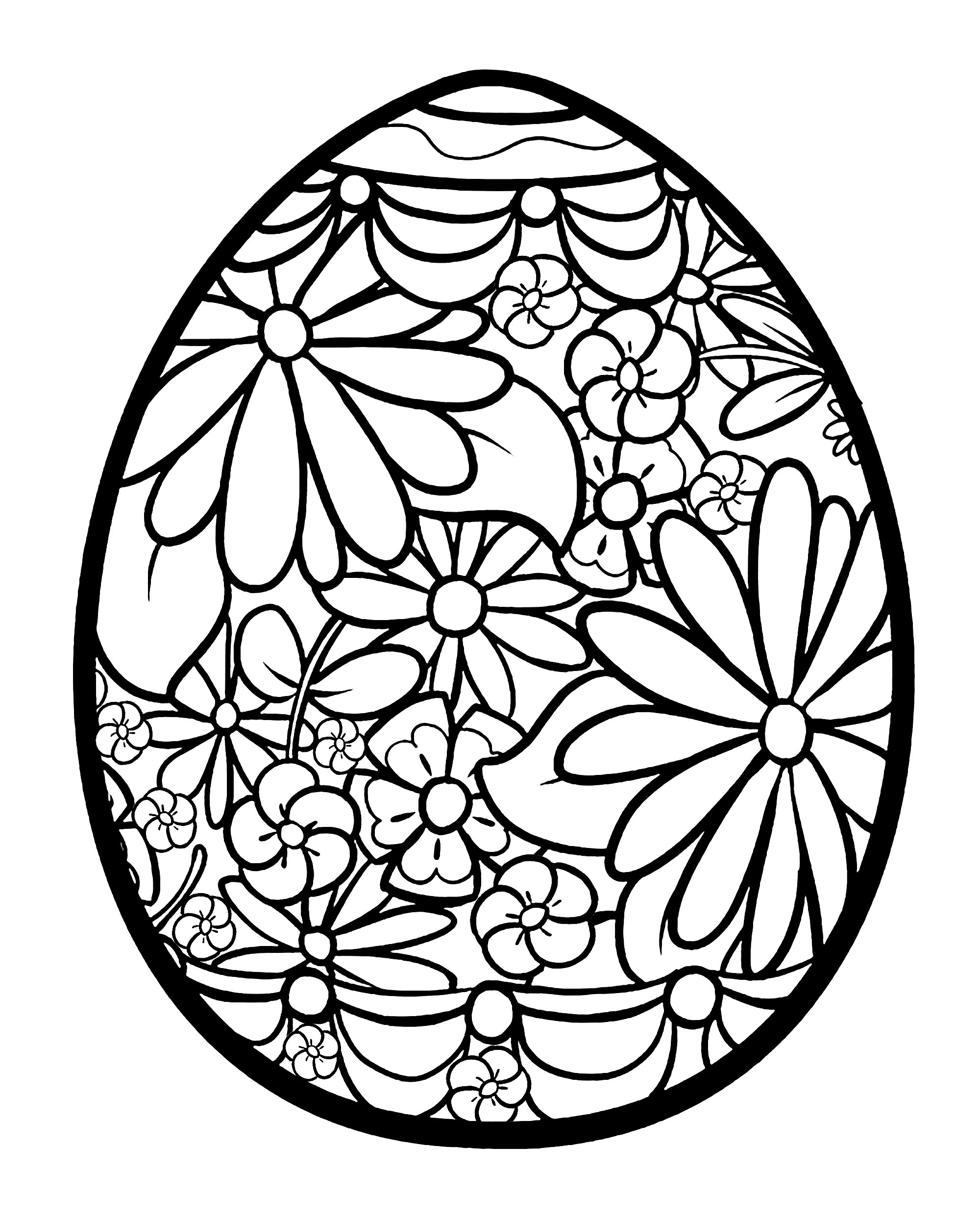 Easter Eggs Coloring Pages
