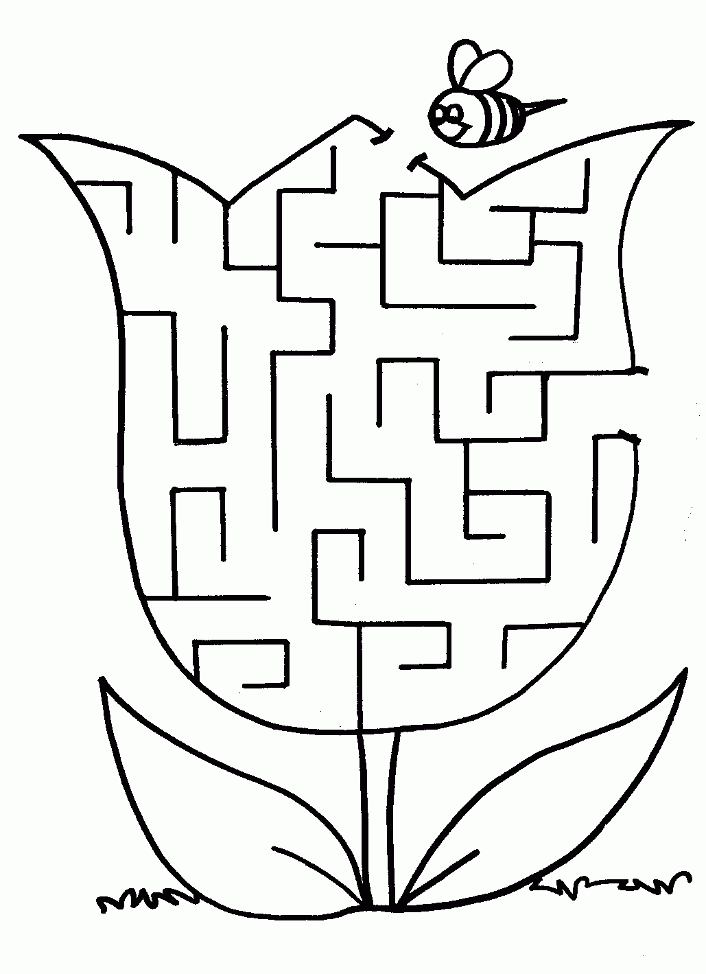 Maze Coloring Pages