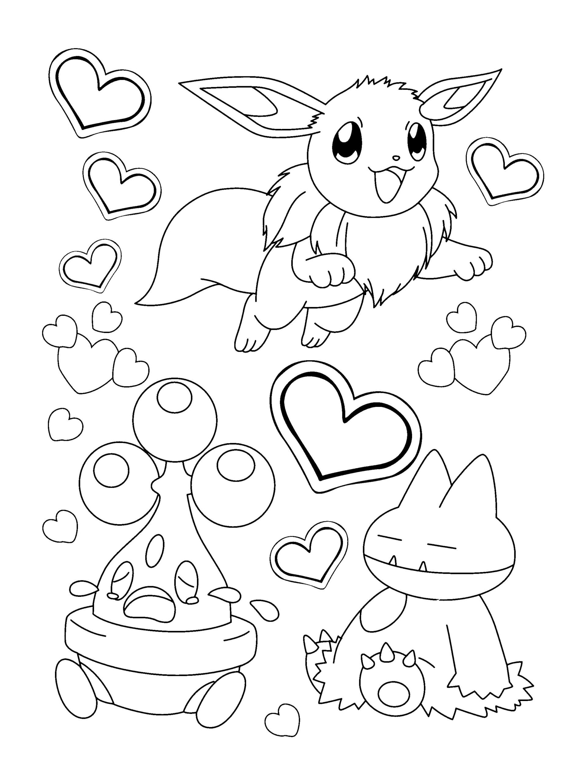 Eevee Coloring Coloring Pages