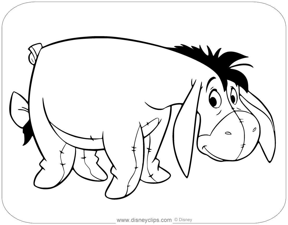 Eeyore Coloring Page Bear Coloring Pages Disney Coloring Pages Coloring Pages