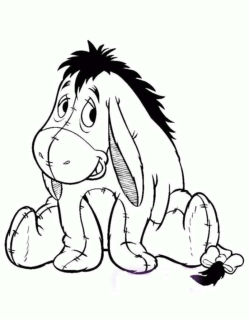 Eeyore Coloring Pages Downloadable Educative Printable