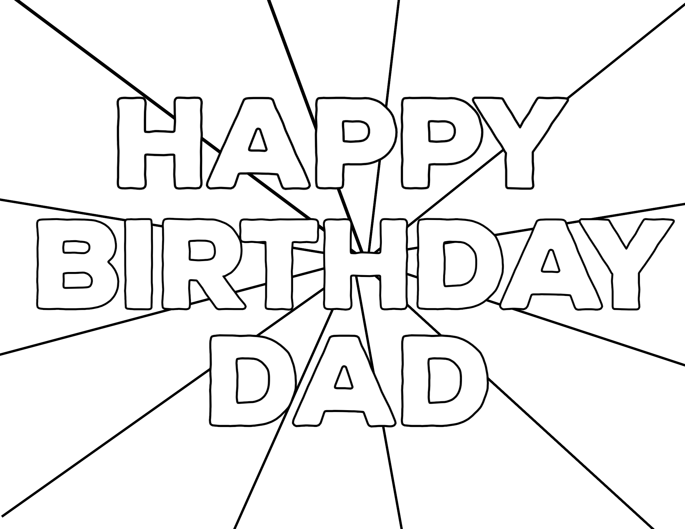 Effortfulg Happy Birthday Daddy Coloring Pages