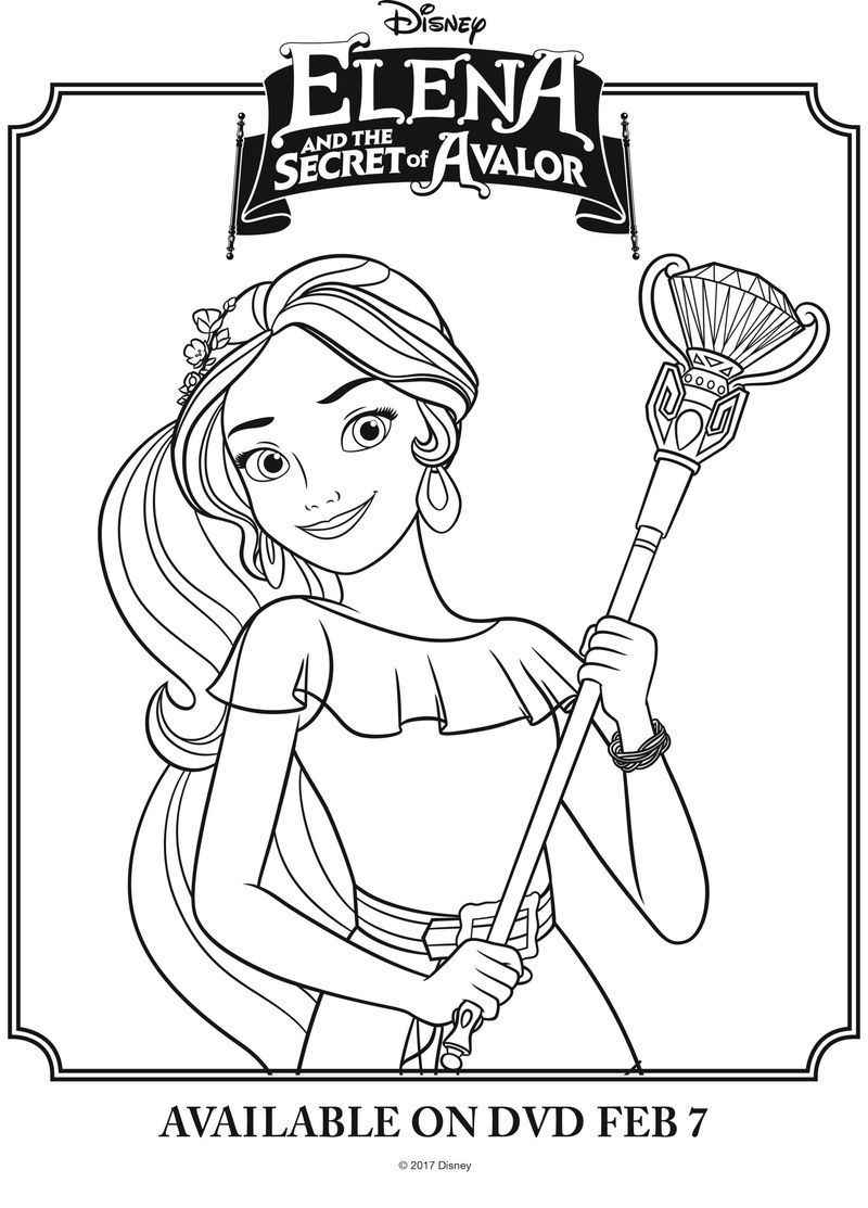 Elena Of Avalor Coloring Pages PDF Free Coloring Sheets Princess Coloring Pages Free Kids