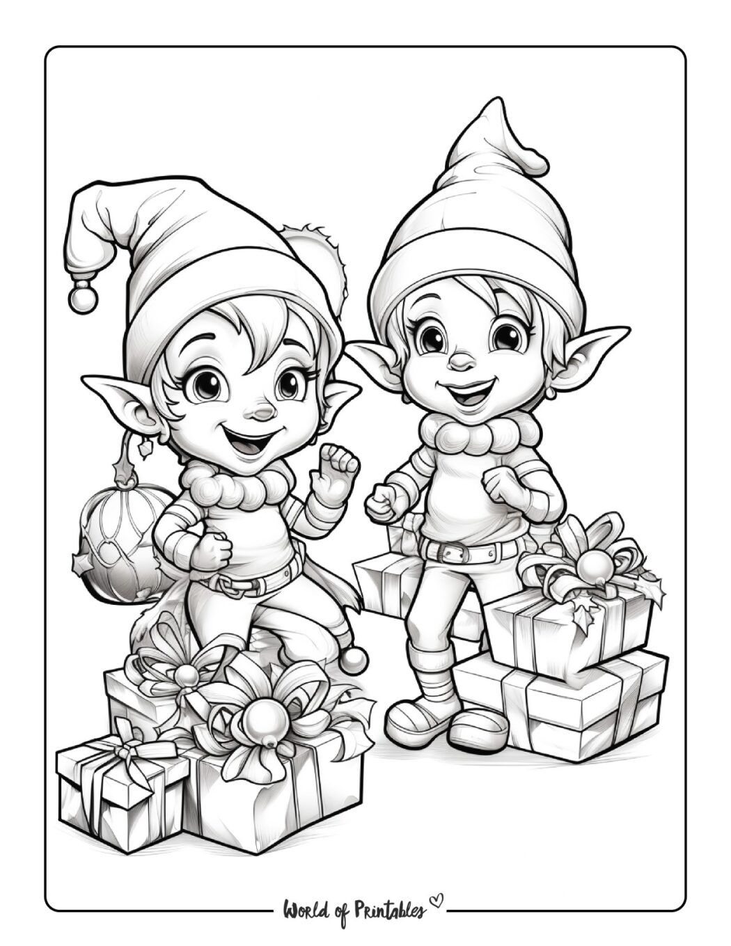 Elf Coloring Pages For Kids Adults World Of Printables Grinch Coloring Pages Coloring