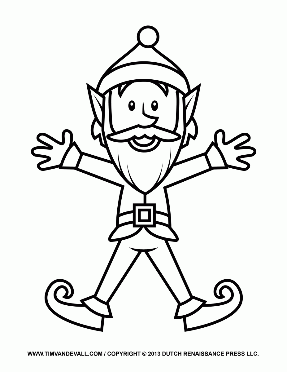 Elf On The Shelf Coloring Pages To Print Coloring Home