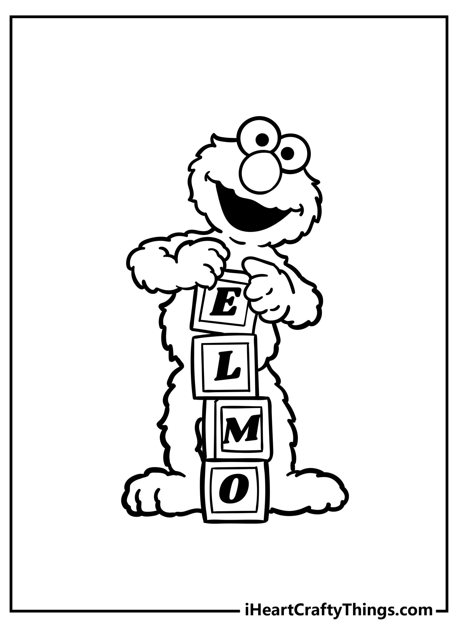 Elmo Coloring Page J