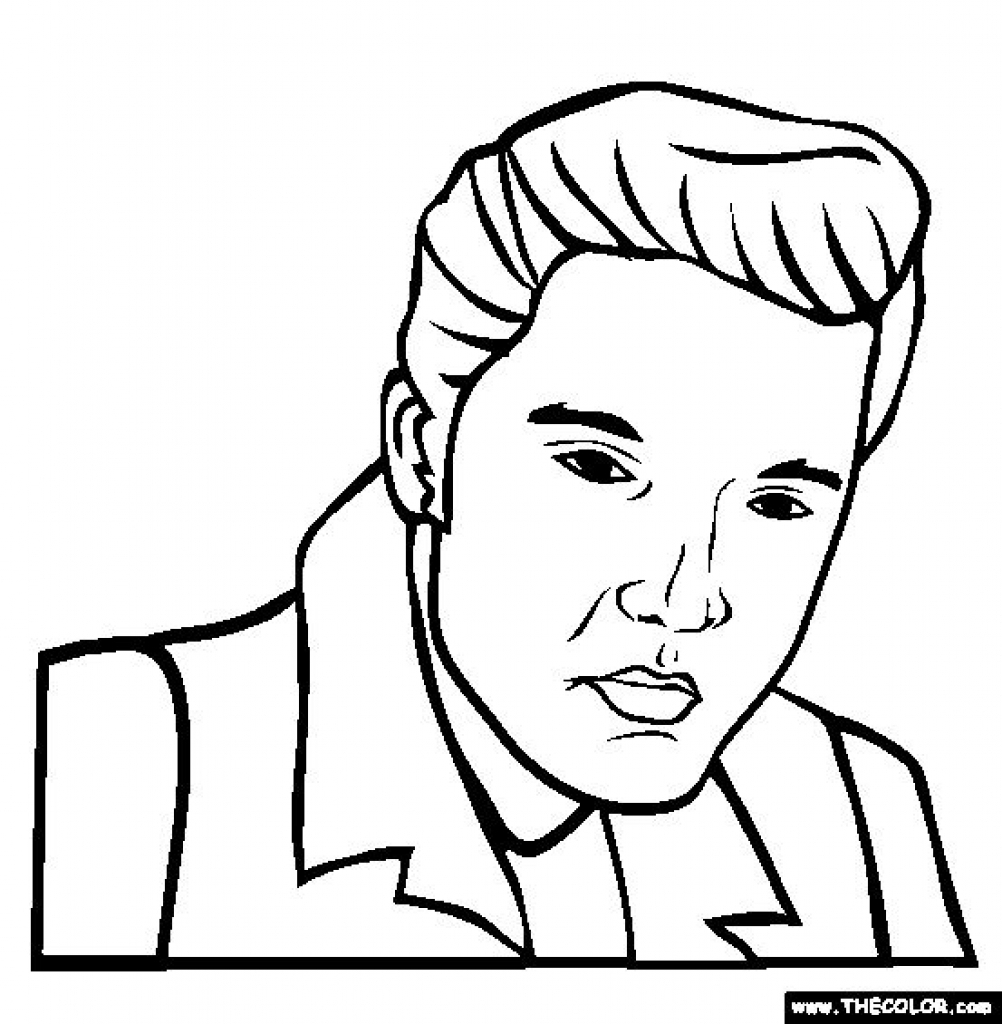 Elvis Presley Coloring Pages At GetColorings Free Printable Colorings Pages To Print And Color