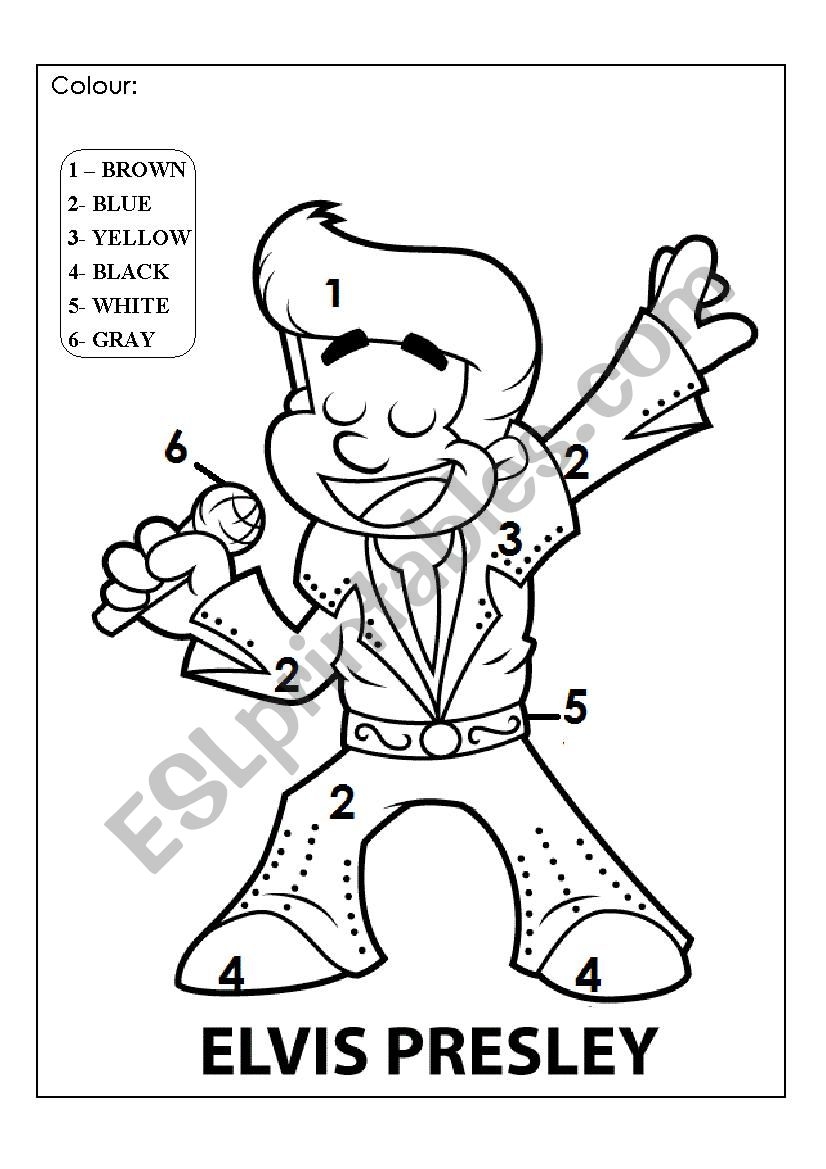 Elvis Presley Coloring Pages