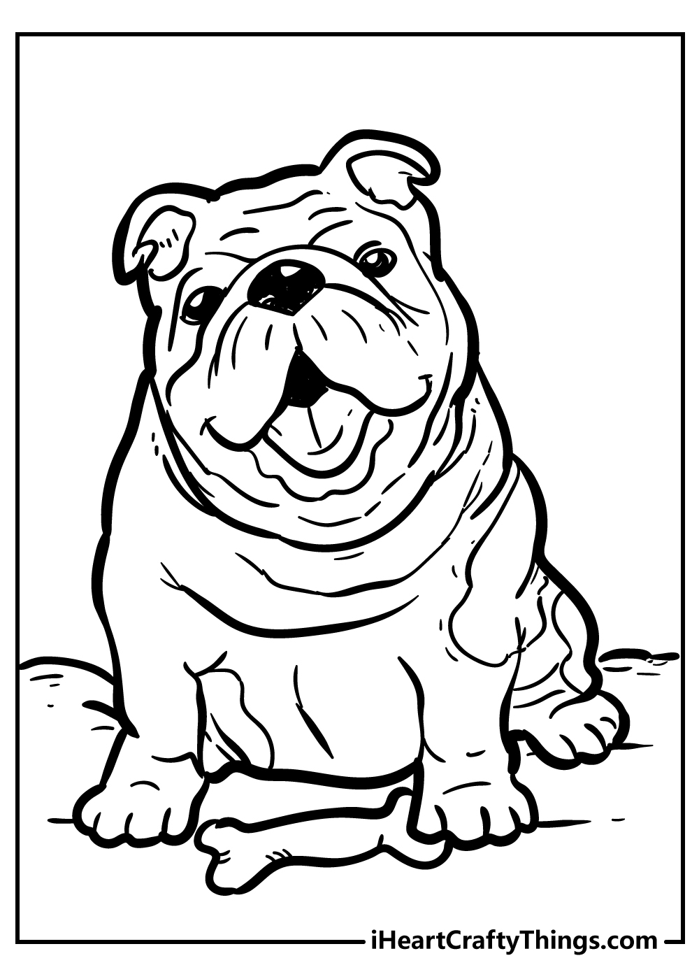 English Bulldog Coloring Pages Coloring Home