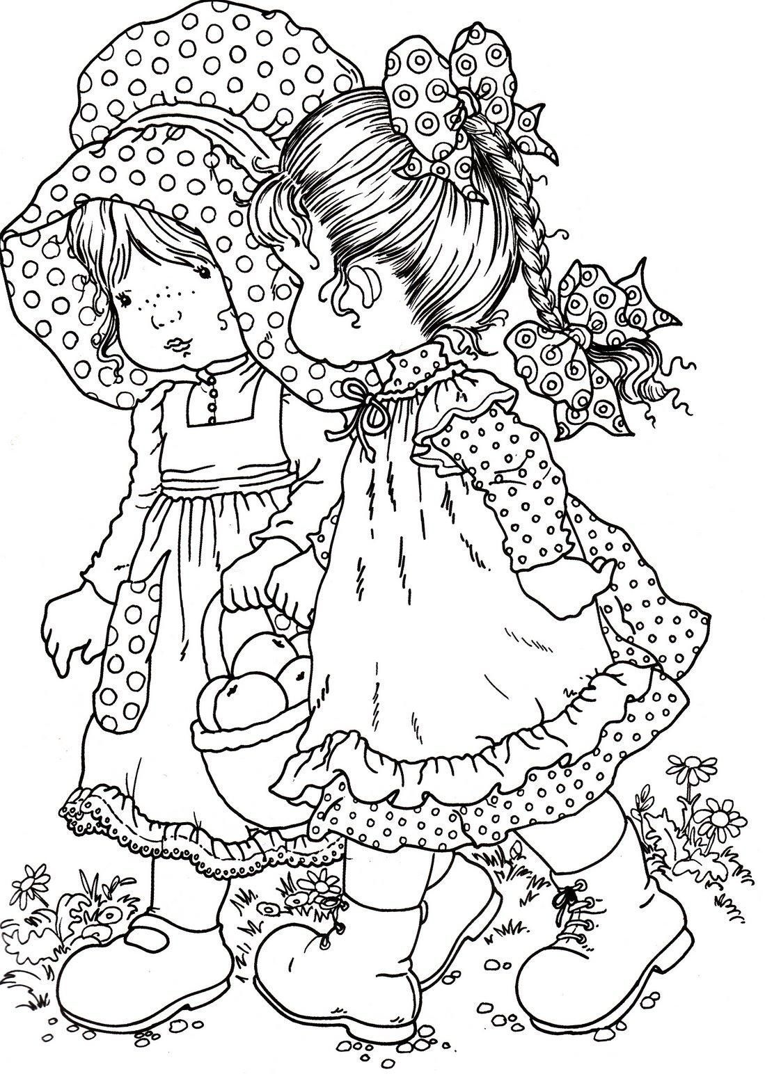 Vintage Sarah Kay Coloring Pages
