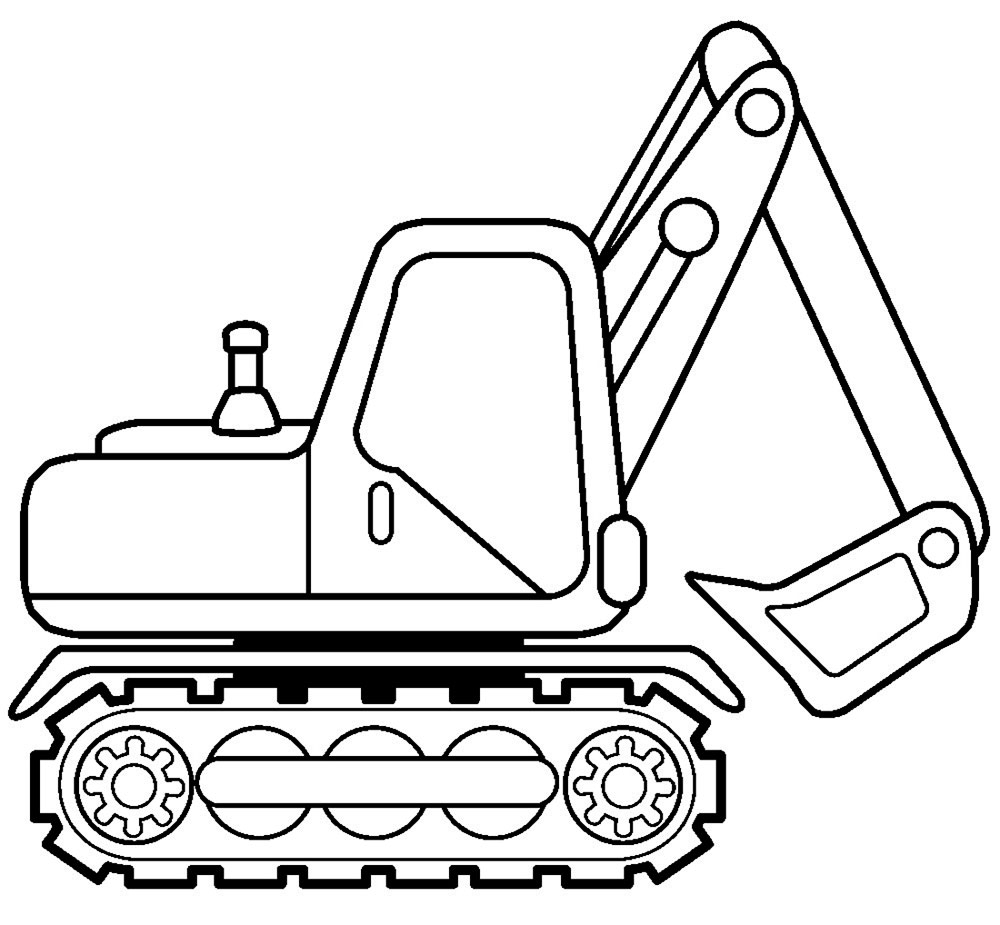 Excavator Coloring Page At GetDrawings Free Download