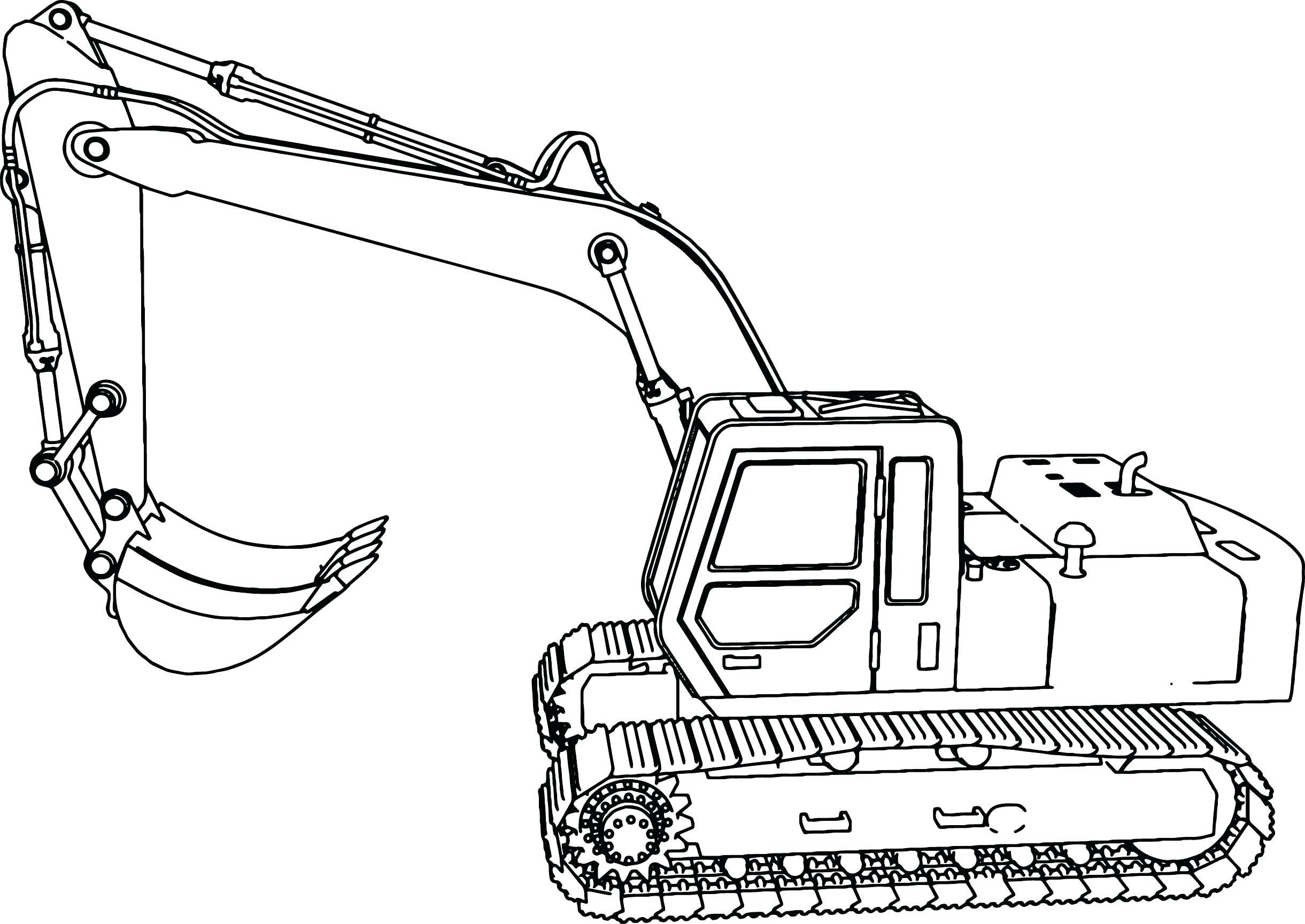 Excavator Coloring Pages To Download And Print For Free